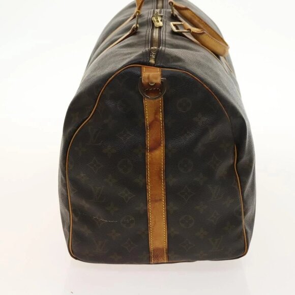 LOUIS VUITTON Monogram Keepall Bandouliere 55 Boston Bag M41414 LV Auth 140268 - Picture 6 of 16